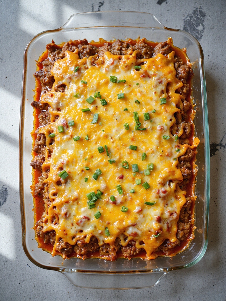 gooey cheesy enchilada casserole