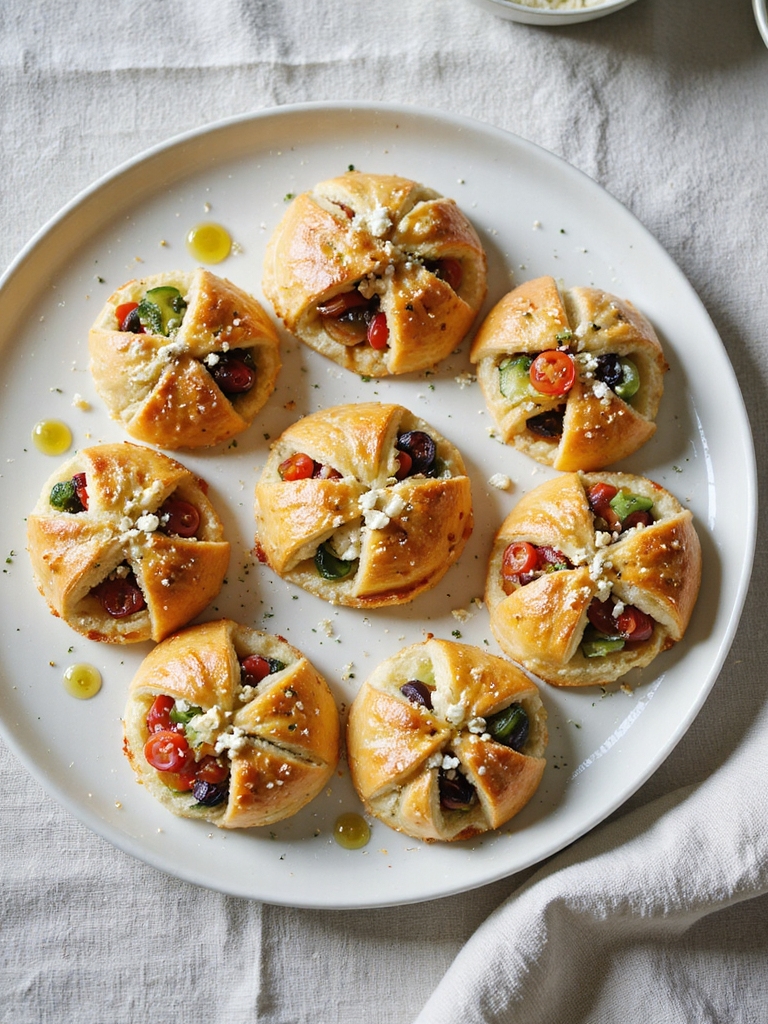 greek salad crescent bites