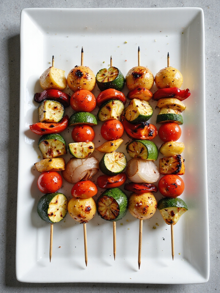 grilled vegetable skewers recipe