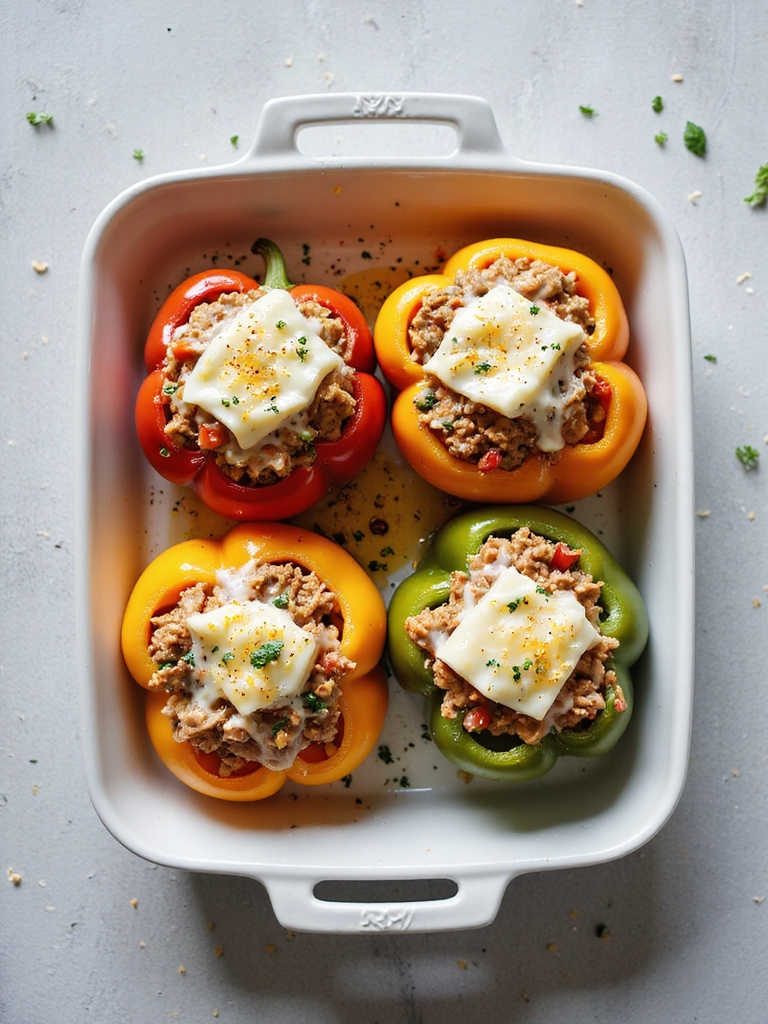 healthy turkey stuffed peppers