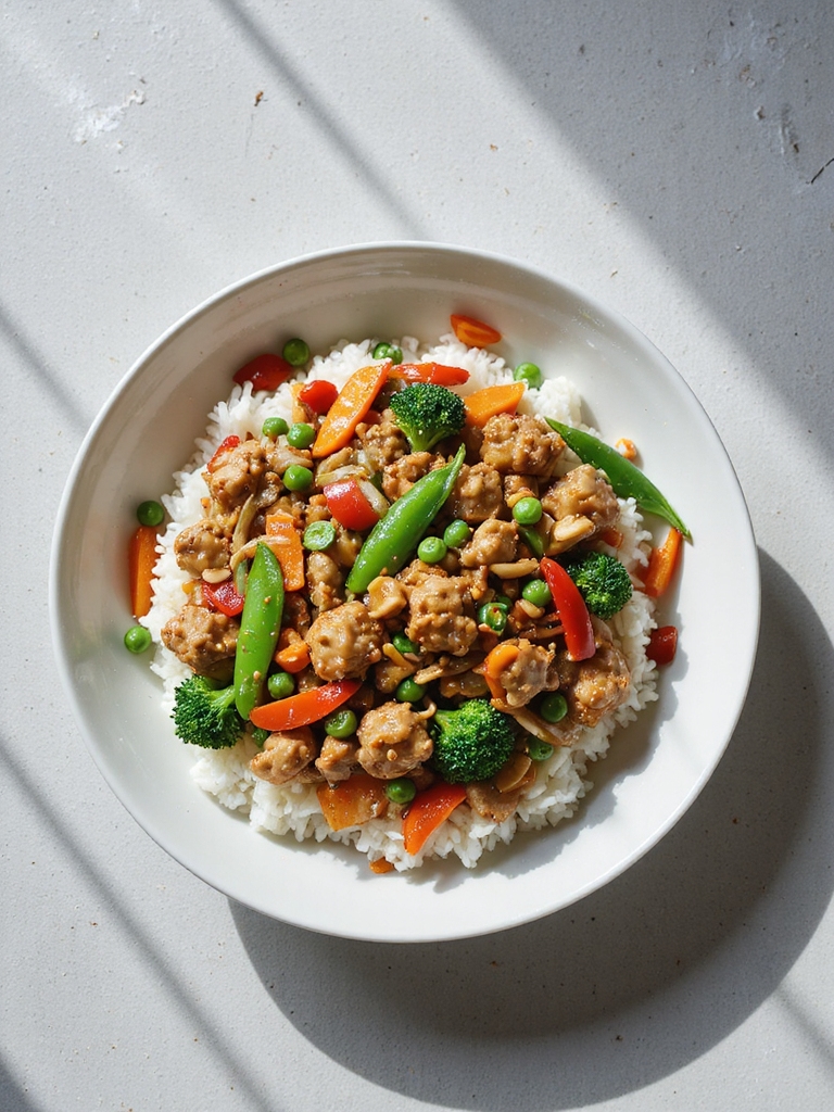 healthy turkey vegetable stir fry