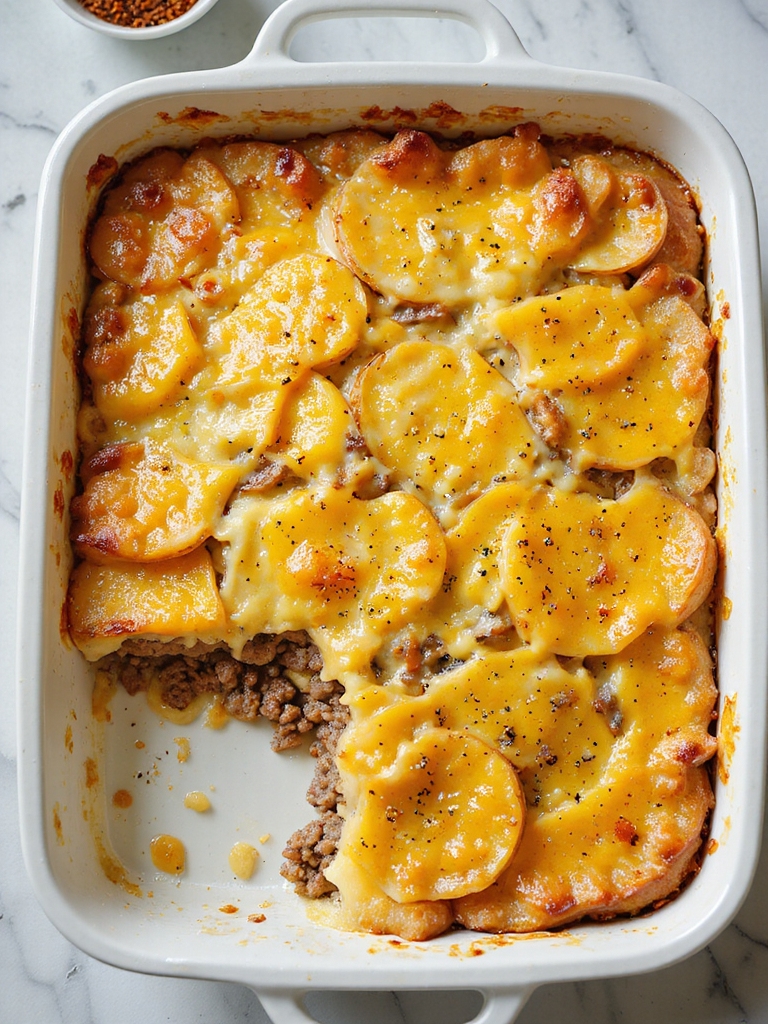 hearty beef potato casserole