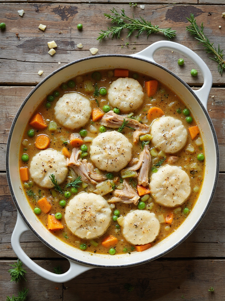 hearty chicken vegetable dumplings
