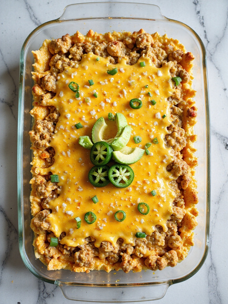 hearty chorizo egg casserole