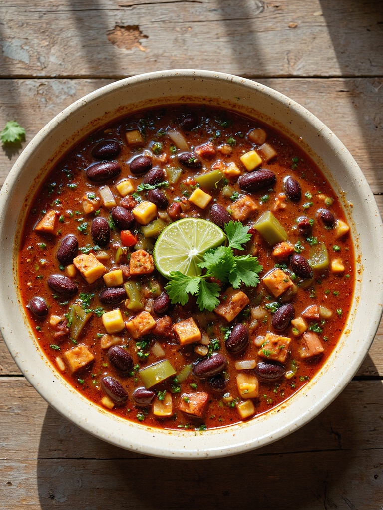 hearty crockpot vegetarian chili