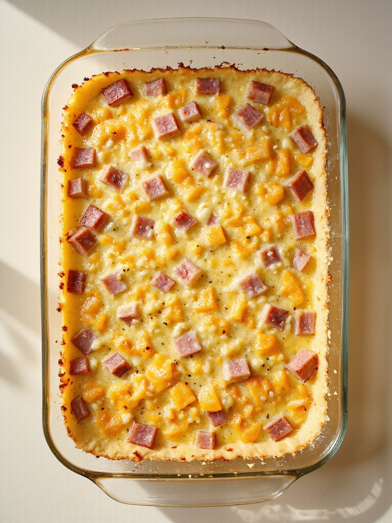 hearty ham and cheese casserole