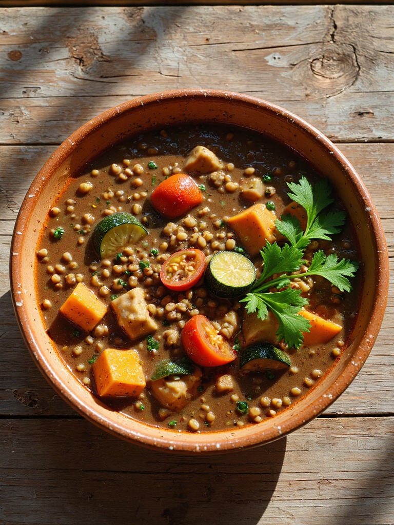 hearty lentil vegetable stew