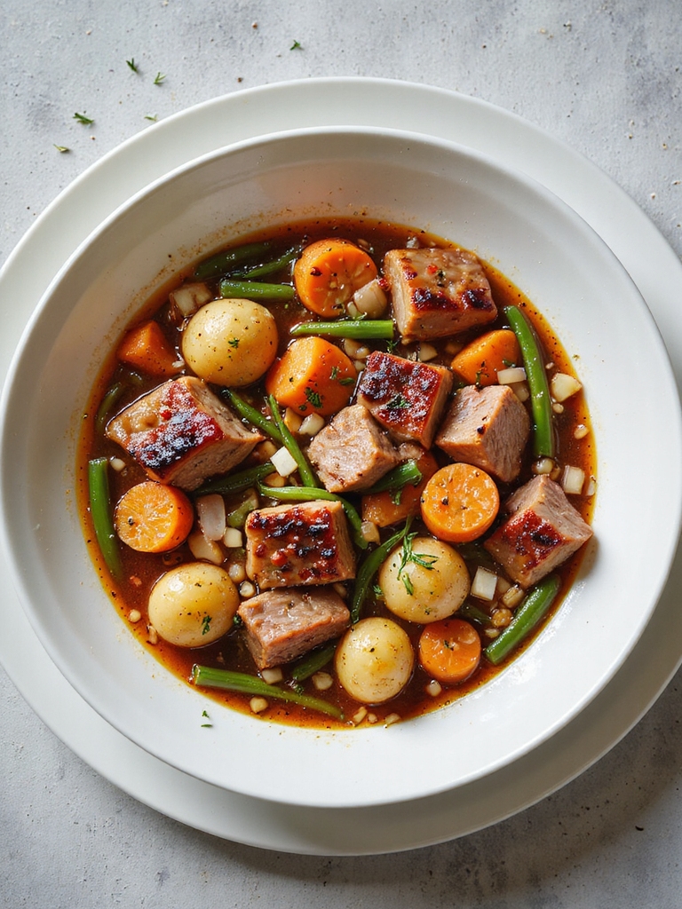 hearty pork vegetable medley