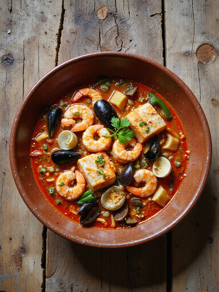 hearty seafood tomato stew