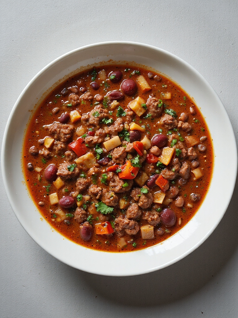 hearty slow cooked chili recipe