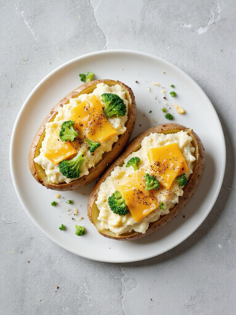 hearty vegetarian stuffed potatoes