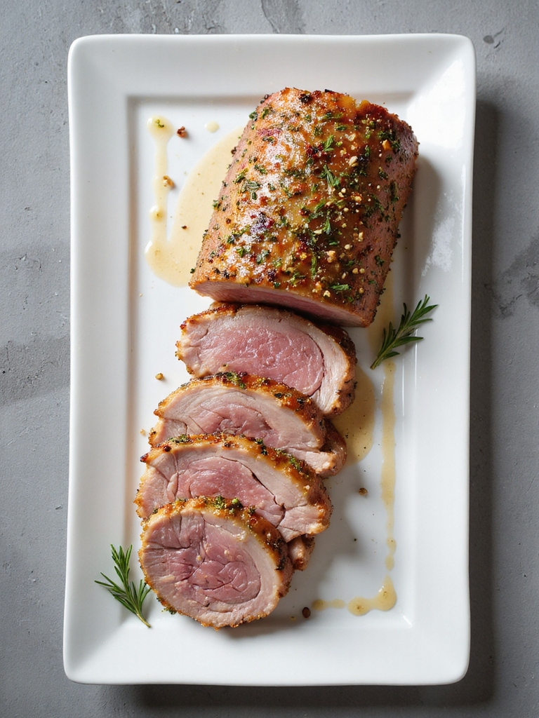 herb crusted pork loin recipe