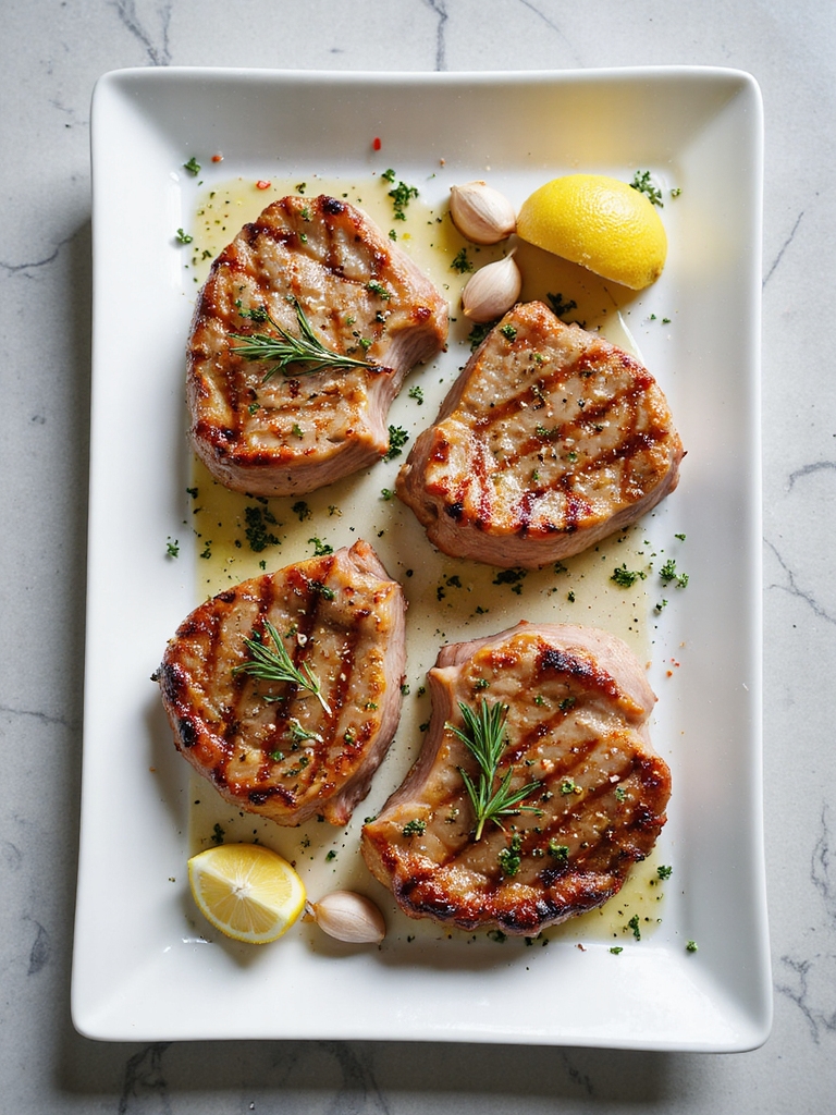 herb garlic pork chop marinade