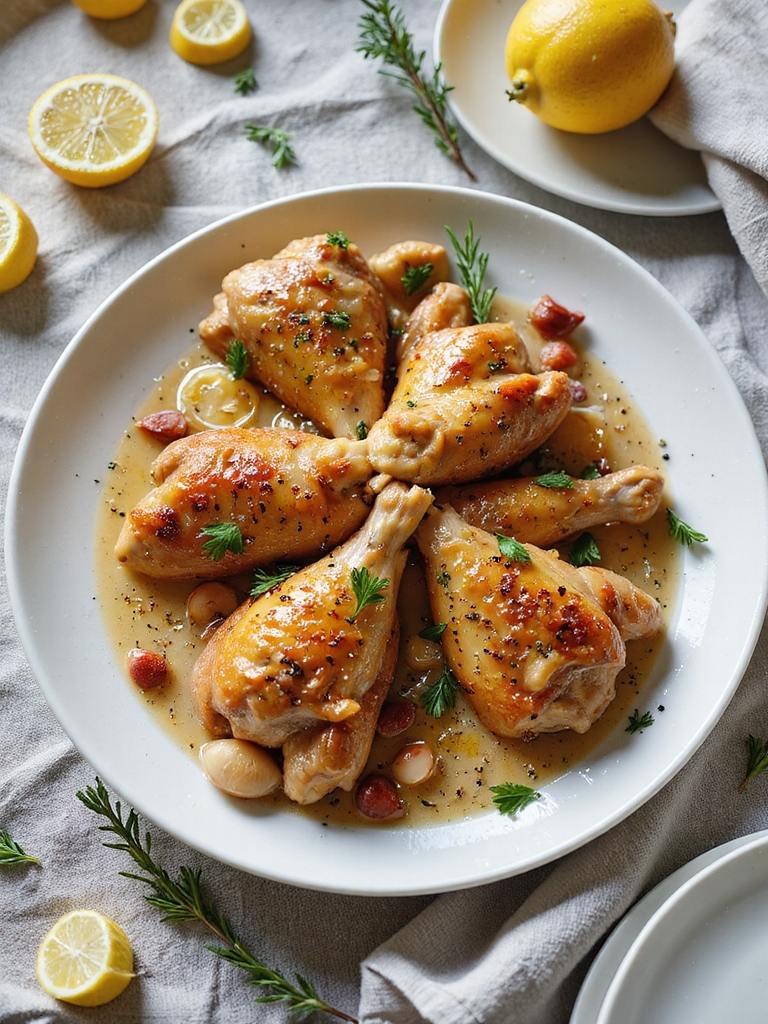 herb infused crispy turkey wings