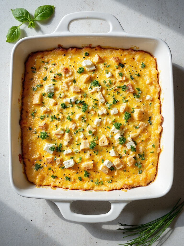 herb infused egg bake recipe
