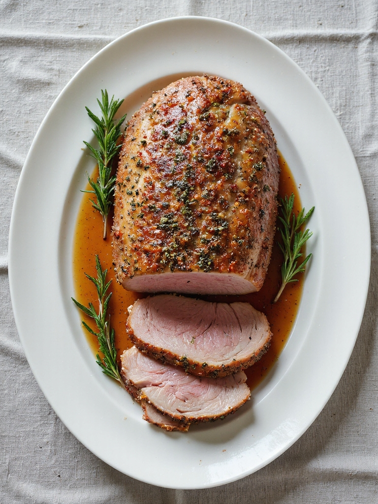 herb infused pork roast marinade