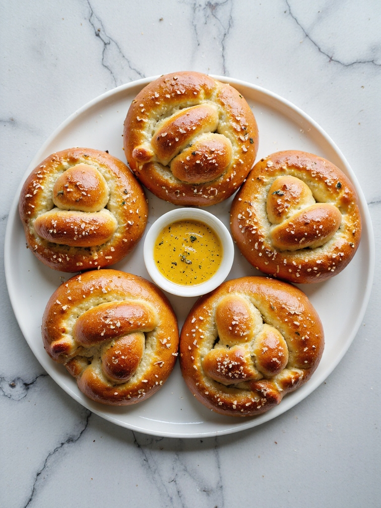 herb infused soft pretzels recipe