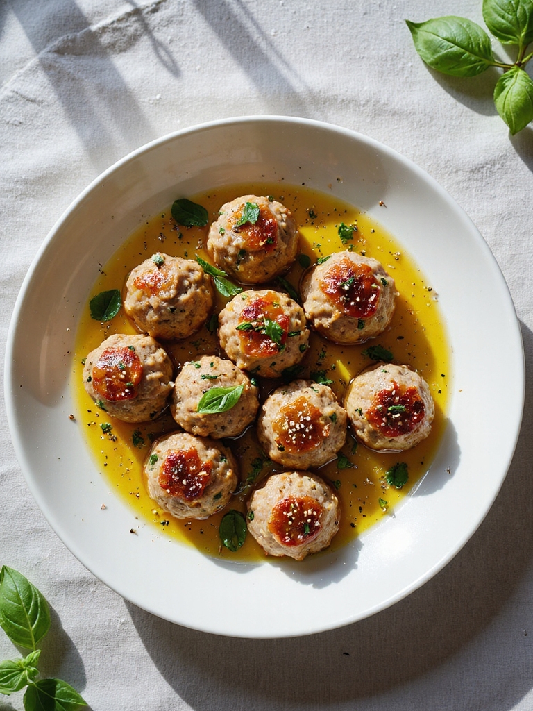herb infused turkey meatballs recipe
