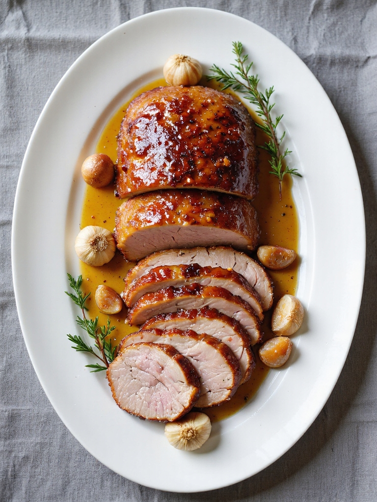 honey garlic glazed pork