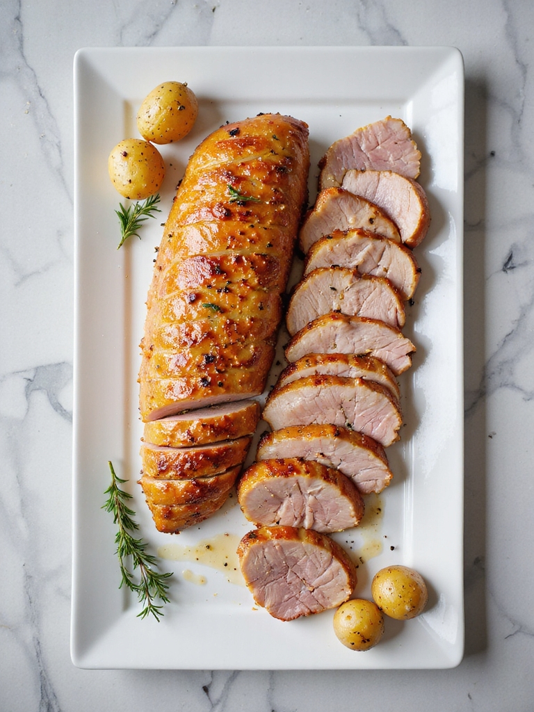 honey mustard smoked pork loin