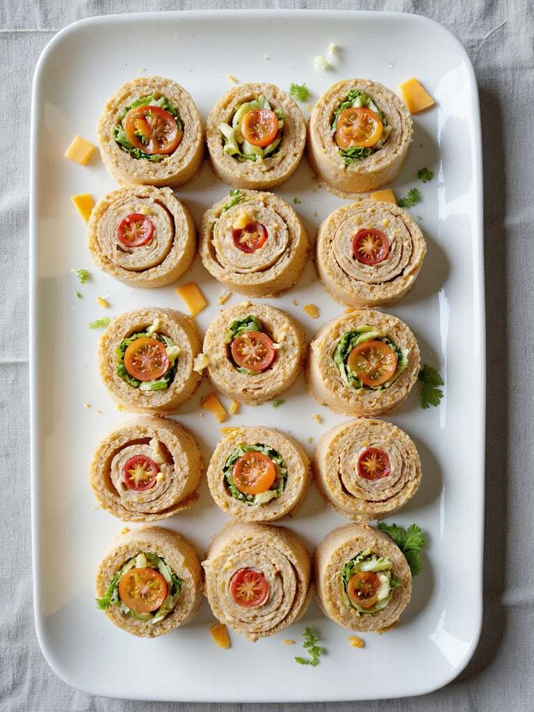 honey mustard turkey pinwheels