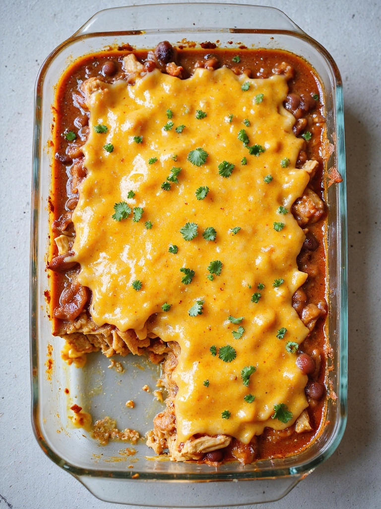 kid approved mild enchilada casserole
