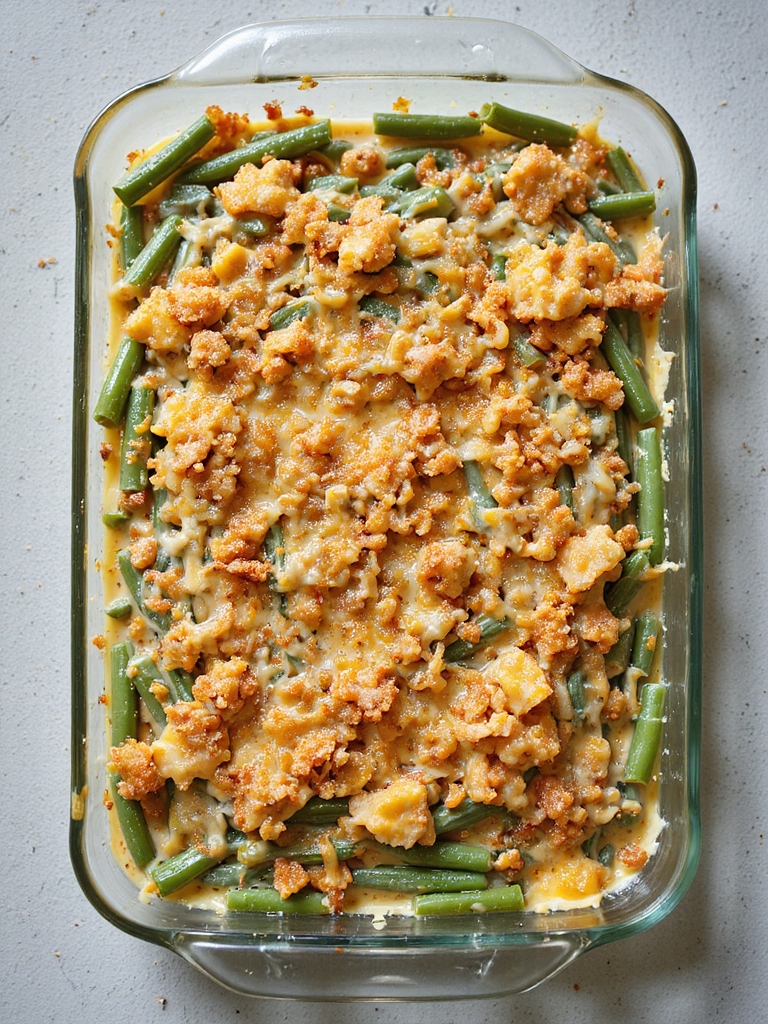 kid friendly cheesy green beans