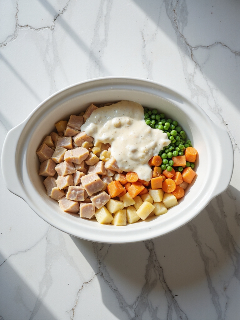 layering ingredients in crockpot