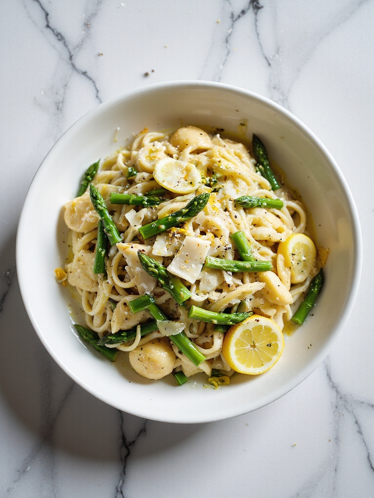 lemon asparagus pasta recipe