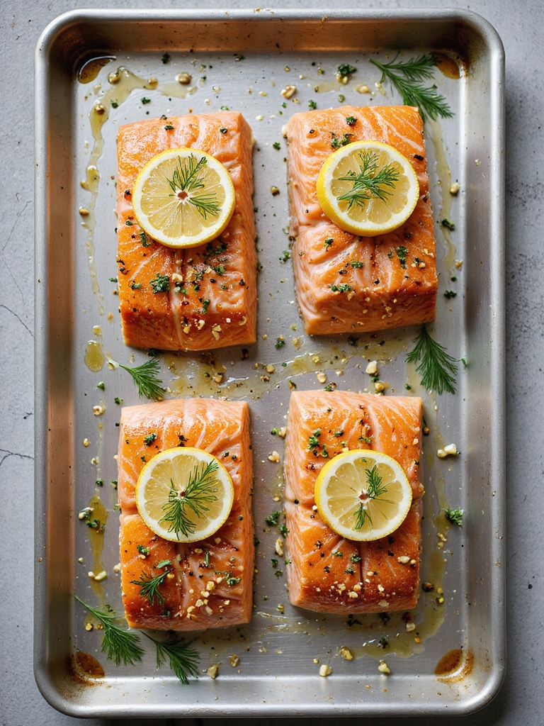 lemon herb baked salmon