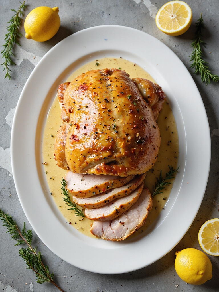 lemon herb butter turkey