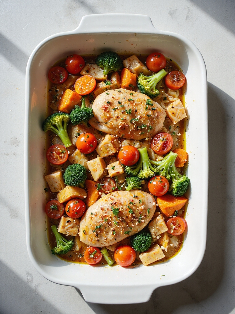 lemon herb chicken casserole