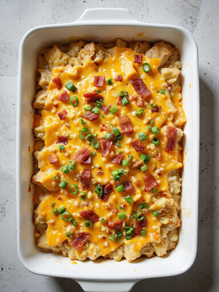 loaded potato casserole delight