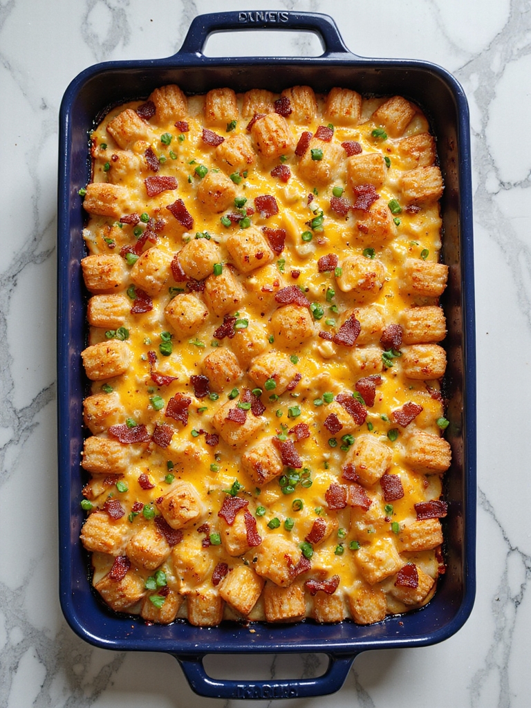 loaded tater tot casserole
