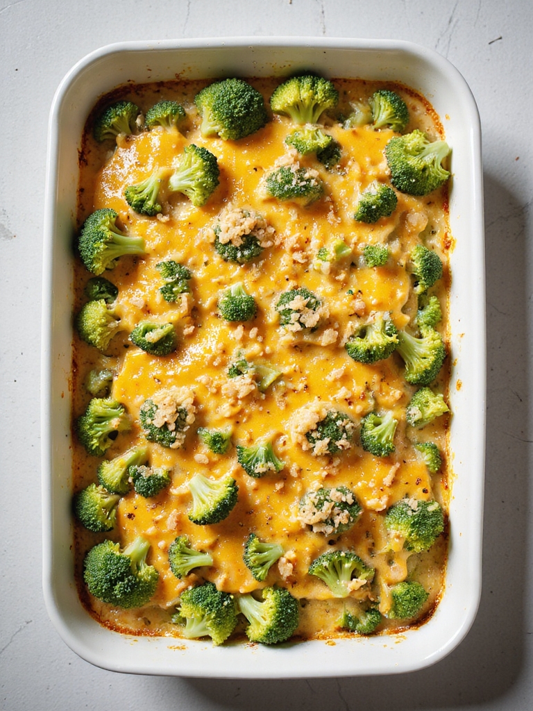 low carb broccoli cheese casserole