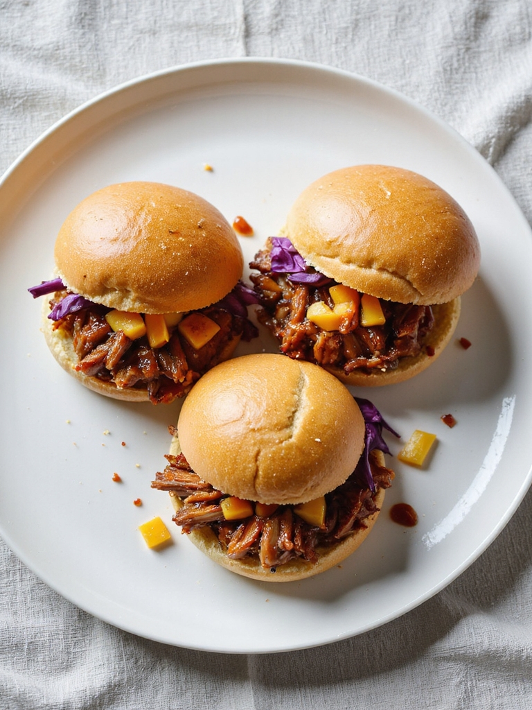 mango habanero pork sliders