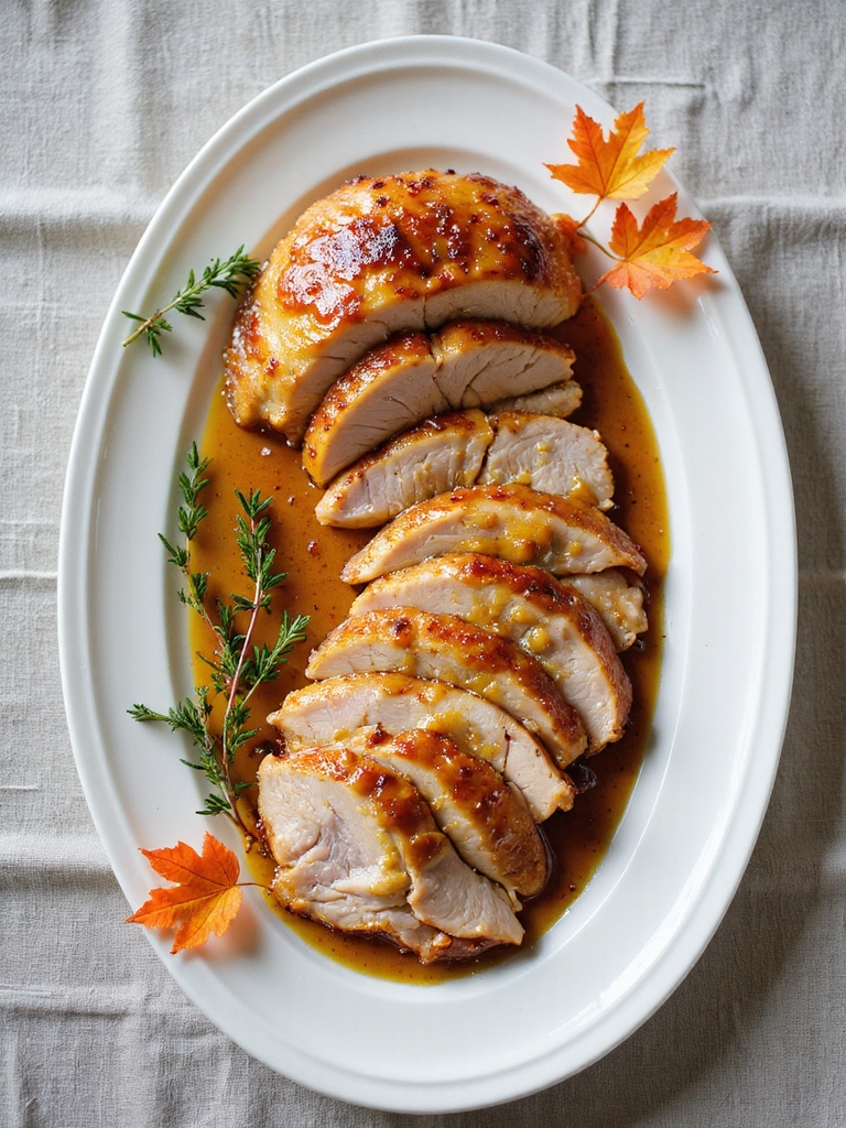 maple mustard flavored turkey