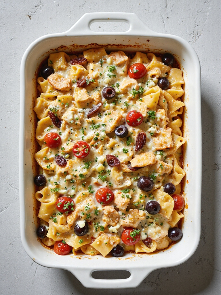 mediterranean chicken casserole delight