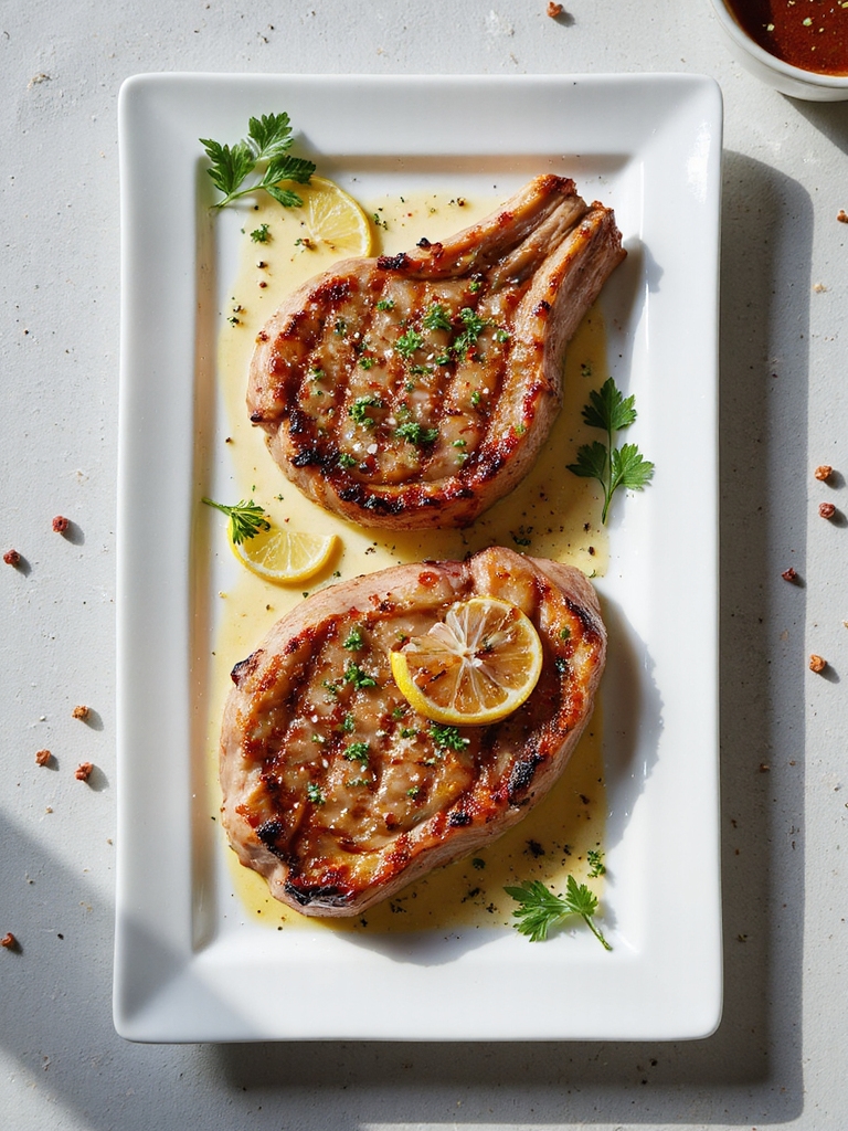 mediterranean grilled pork chops