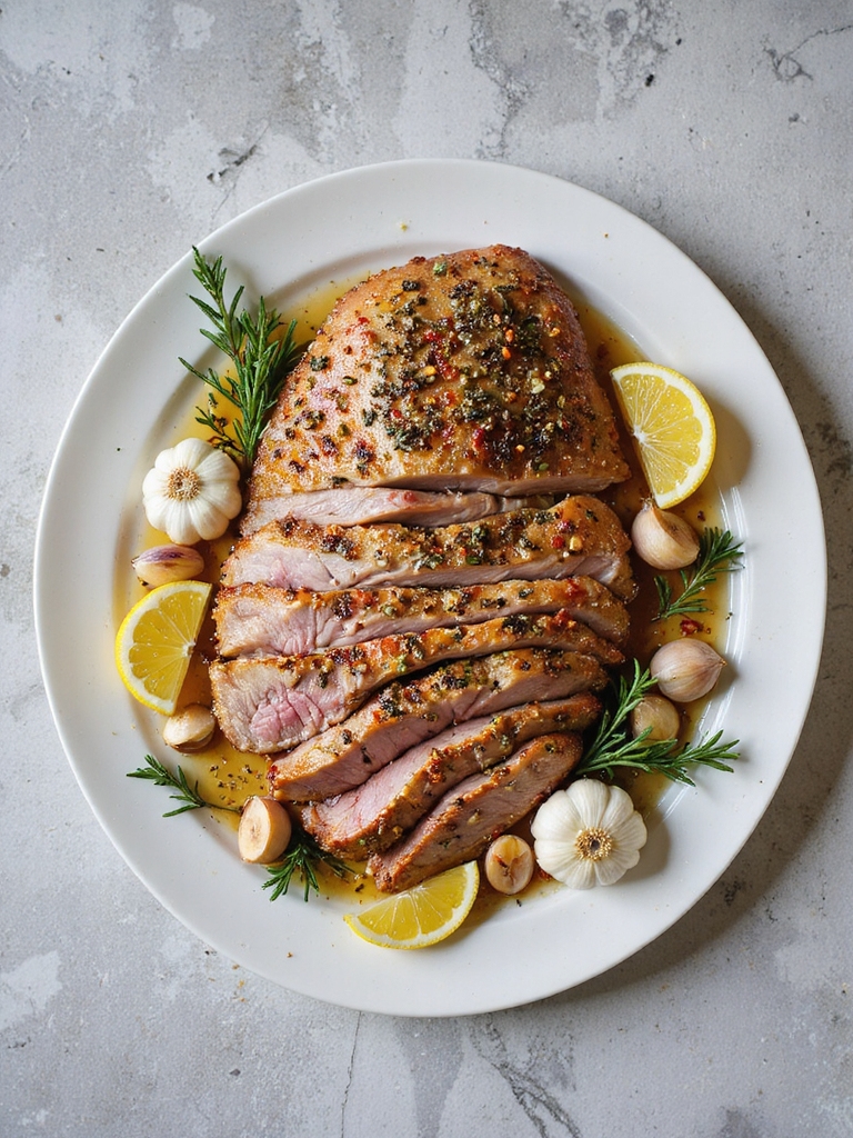 mediterranean herb infused pork