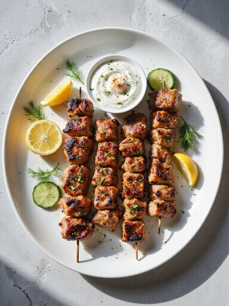 mediterranean pork skewers recipe
