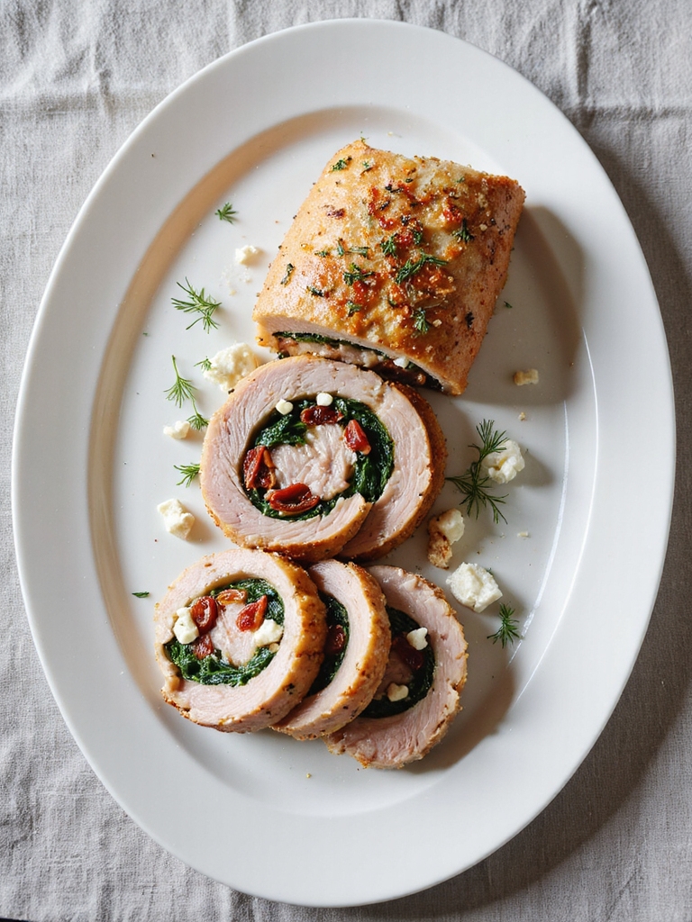 mediterranean stuffed pork loin