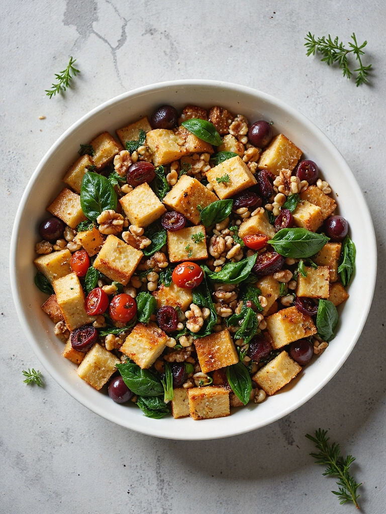 mediterranean stuffing with walnuts
