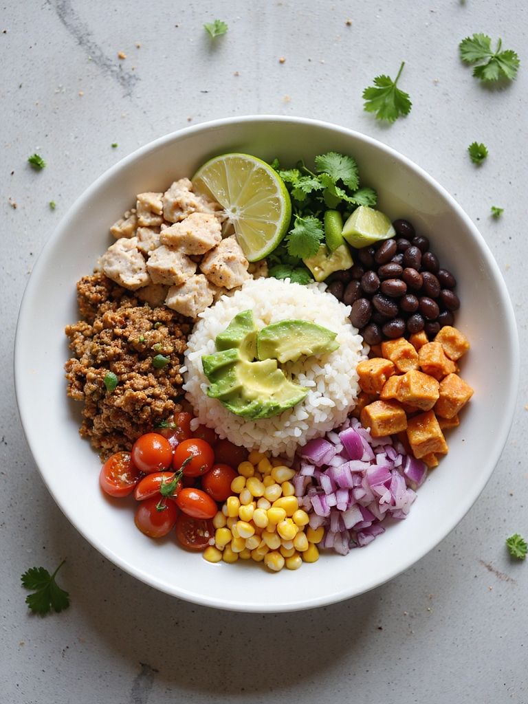 mexican turkey taco bowls