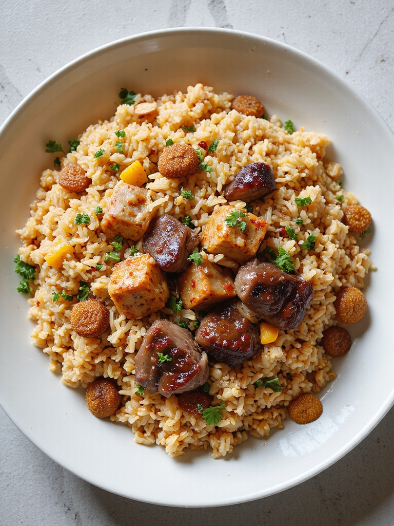 moroccan lamb rice pilaf
