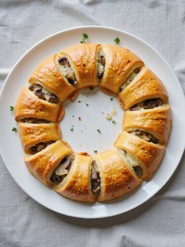 mushroom swiss crescent rolls recipe