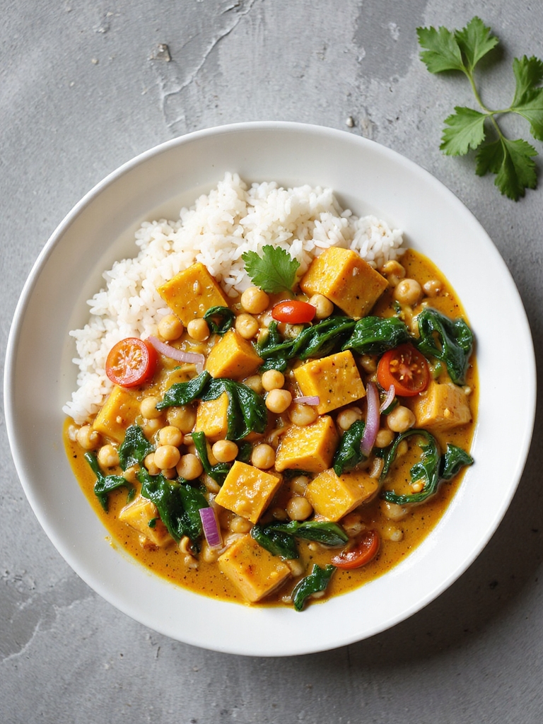 nourishing chickpea coconut curry
