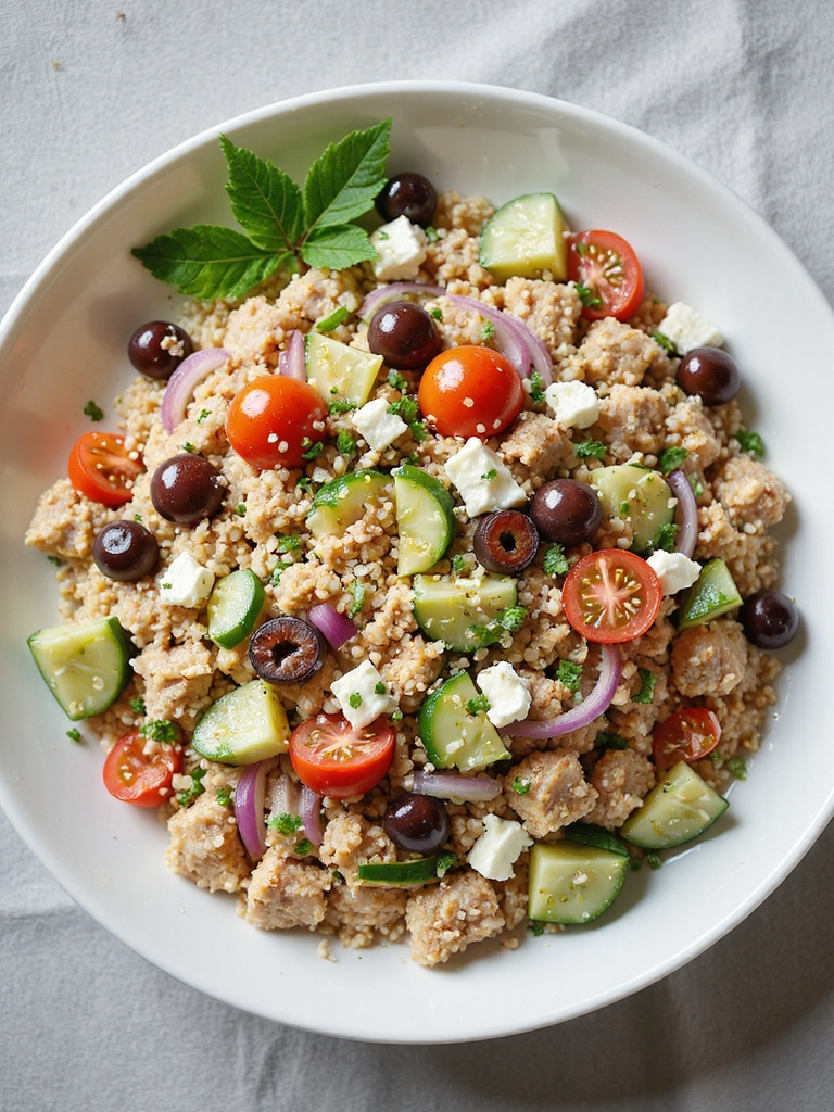 nutritious mediterranean turkey salad
