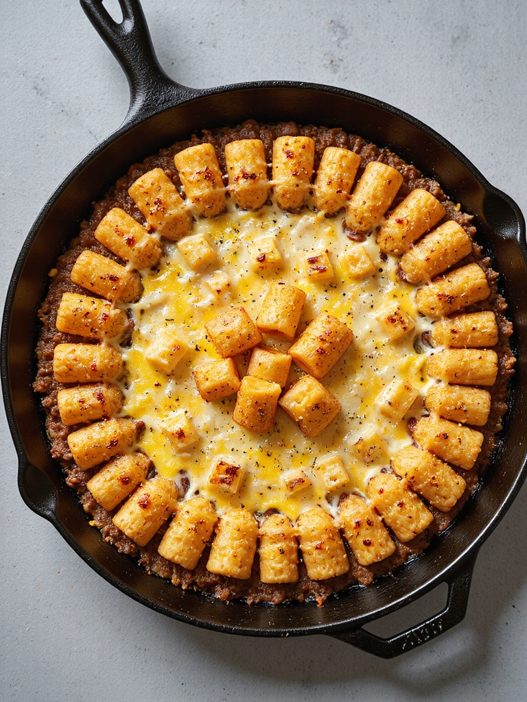 one pan tater tot casserole