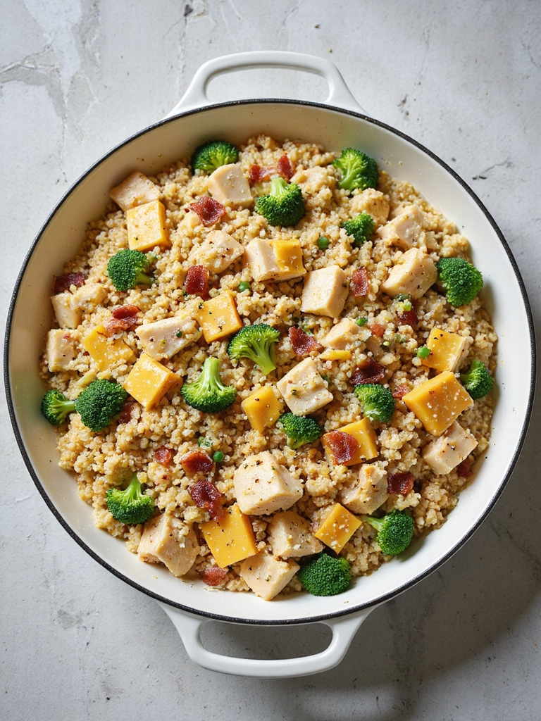 one pot chicken bacon quinoa